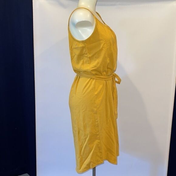 Ana mustard spaghetti strap lounge dress size xs - Picture 2 of 5